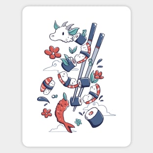 Dragonmaki Funny Sushi by Tobe Fonseca Magnet